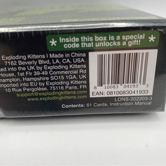 New! Zombie Kittens Party Game, Card Game by Exploding Kittens - Picture 3 of 4